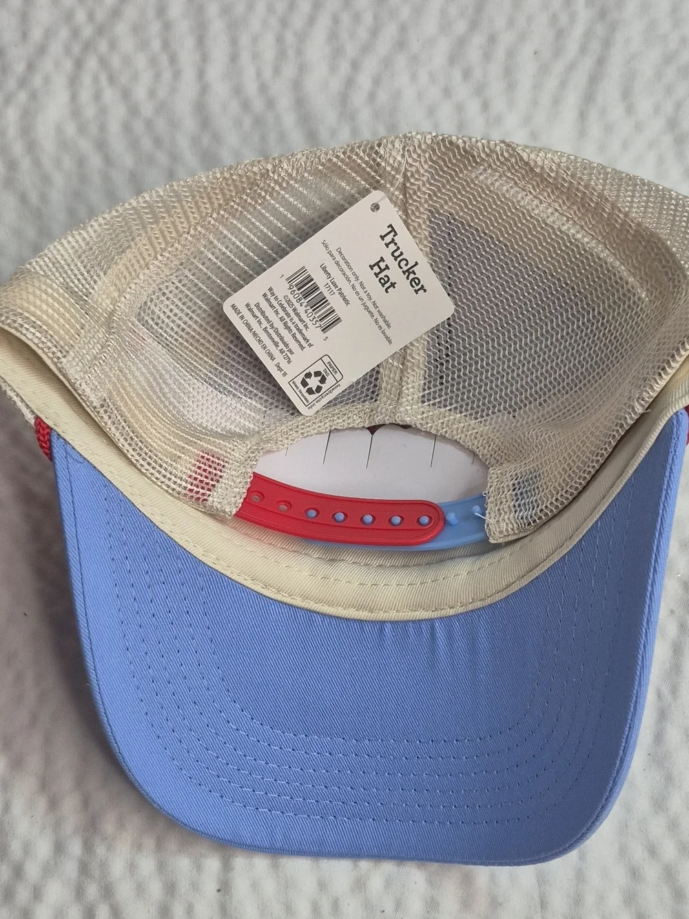 Way to Celebrate! Patriotic Trucker Hats Lot of 2 One Size Red White Blue